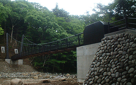 巨岩吊橋